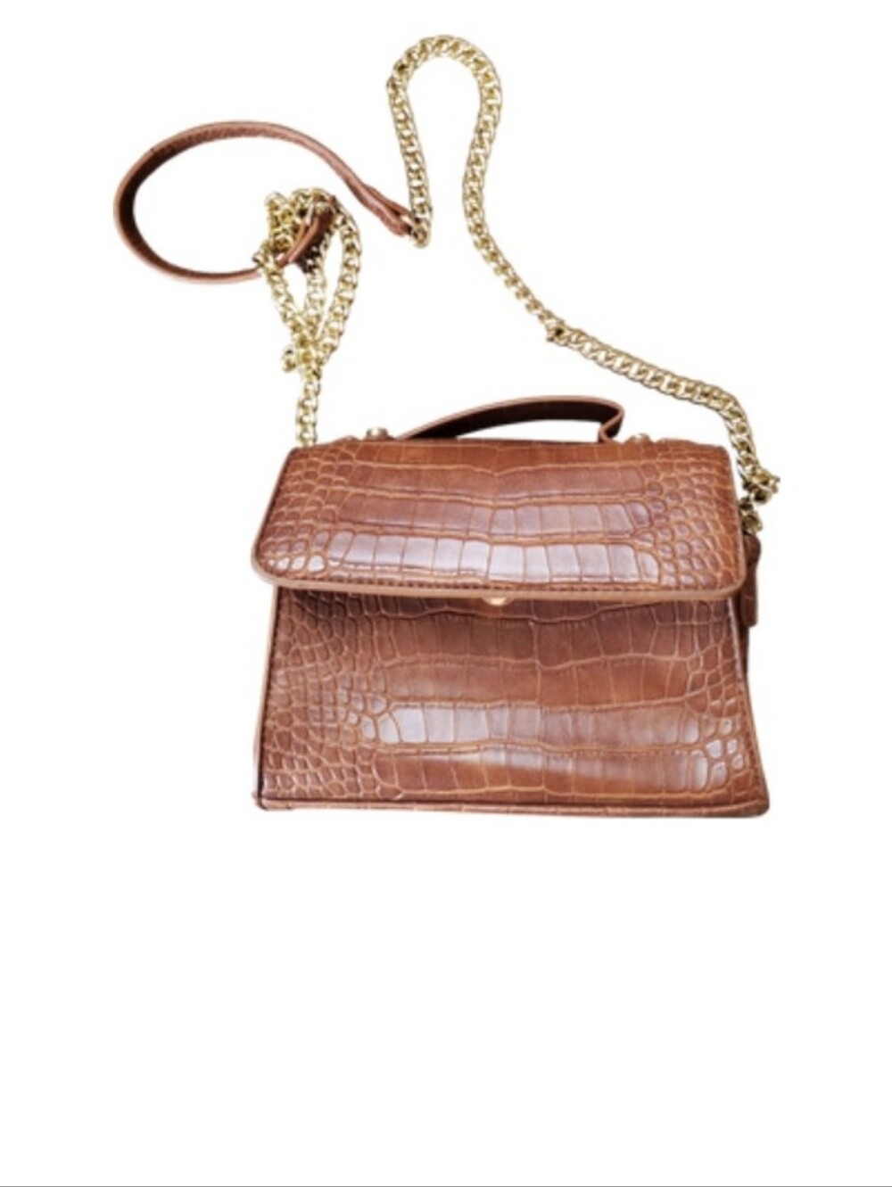 Tan Croc Purse